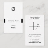 Carte De Visite Ceinture simple de poignée d'amour (Devant / Derrière)