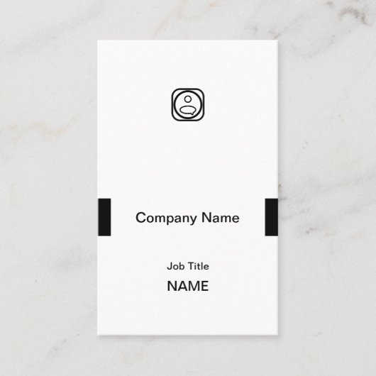 Carte De Visite Ceinture simple de poignée d'amour (Devant)
