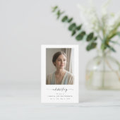 Carte De Visite Celebrating Life Funeral Memorial Prayer Card (Debout devant)