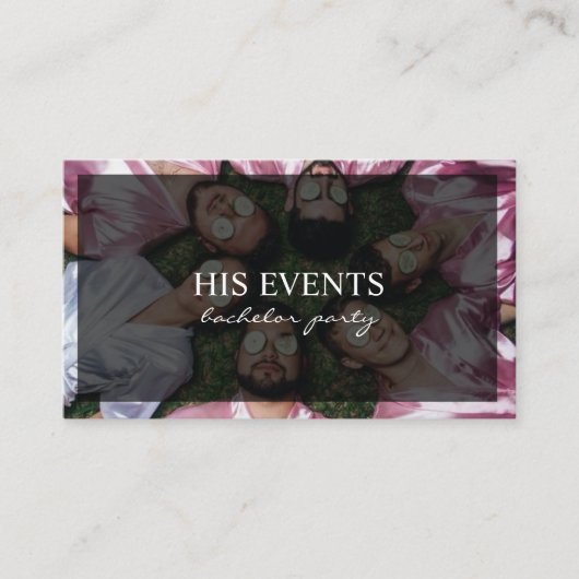 Carte De Visite Célébration de fête de bachelorette (Devant)