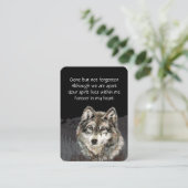 Carte De Visite Célébration de la vie commémoration Wolf (Debout devant)