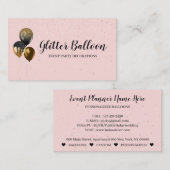Carte De Visite Célébration de l'organisateur d'événements Pink Pa (Devant / Derrière)