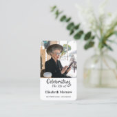 Carte De Visite Celebration of Life Photo Memorial Prayer Card (Debout devant)