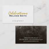 Carte De Visite Célébrations | Script (Devant / Derrière)