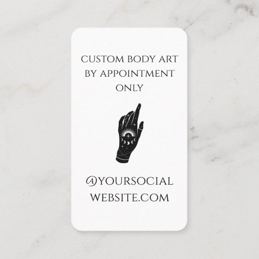 Carte de visite céleste (Dos)