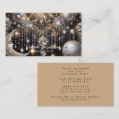 Carte de visite céleste Boho – Ciel nocturne cosmi (Devant / Derrière)