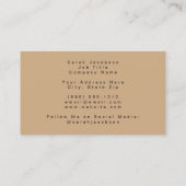 Carte de visite céleste Boho – Ciel nocturne cosmi (Dos)