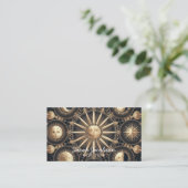 Carte de visite céleste Boho – Ciel nocturne cosmi (Debout devant)