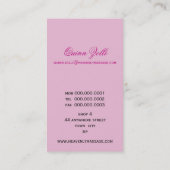 CARTE DE VISITE :: céleste P4 (Dos)