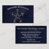 Carte de visite Celestial 5 Elements Pentagramme P (Devant / Derrière)