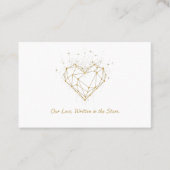 Carte De Visite Celestial Heart Constellation Greeting Card - love (Devant)