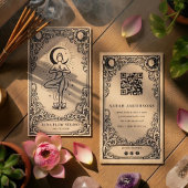 Carte De Visite Celestial Lotus Yoga Instructor 