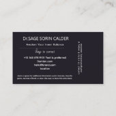 Carte De Visite Celestial Pulse Energy Healing (Dos)