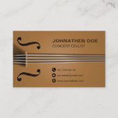 Carte De Visite Cellist entièrement modifiable (Devant)