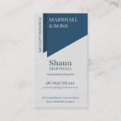 Carte De Visite Cello Blue Stylish Executive Corporate  (Devant)