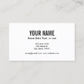 Carte De Visite Cello Clef (Dos)