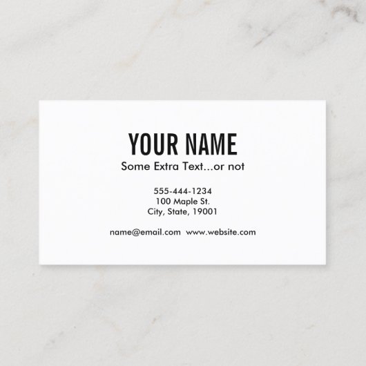 Carte De Visite Cello Clef (Dos)