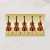 Carte De Visite Cello Musicien (Dos)