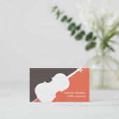 Carte De Visite Cello Player Cellist Teacher Music Studio Musicien (Debout devant)