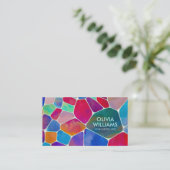 Carte De Visite Cellules Abstraites - Aquarelle (Debout devant)