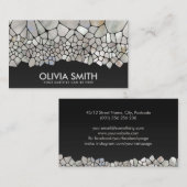 Carte De Visite Cellules Abstraites - Mère de Pearl (Devant / Derrière)