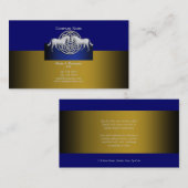 Carte De Visite Celtic blanc bleu d'or de vente d'affaires de (Devant / Derrière)