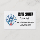 Carte de visite celtique de noeud de Claddagh (Dos)