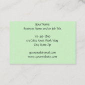 Carte De Visite Celtique irlandais de dragon vert (Dos)