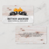 Carte De Visite Cement Trucks | Wood Metal | Construction Builders (Devant / Derrière)