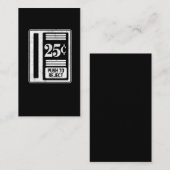 Carte De Visite Cent 25 à jetons de rétro de Gamer arcade (Devant / Derrière)