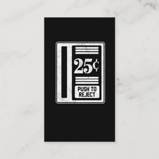 Carte De Visite Cent 25 à jetons de rétro de Gamer arcade (Devant)