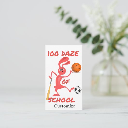 Carte De Visite Cent Daze De L'École Thunder_Cove (Debout devant)