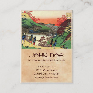 Carte De Visite Cent poèmes expliqués par l'infirmière Hokusai