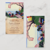 Carte De Visite Cent poèmes expliqués par l'infirmière Hokusai (Devant / Derrière)