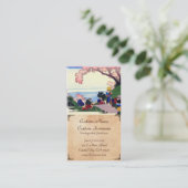 Carte De Visite Cent poèmes expliqués par l'infirmière Hokusai (Debout devant)