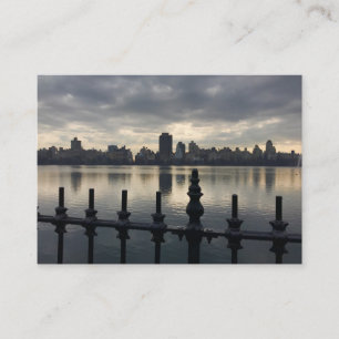 Carte De Visite Central Park Réservoir New York City Sunrise NYC
