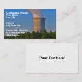 Carte De Visite Centrale nucléaire (Devant / Derrière)