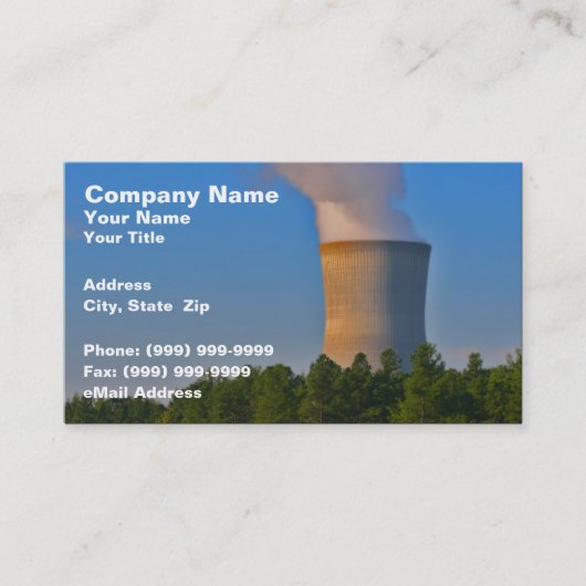 Carte De Visite Centrale nucléaire (Devant)