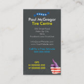 Carte De Visite Centre américain de pneu (Dos)