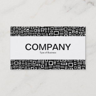 Carte De Visite Centre Band - Rectangles Abstraits