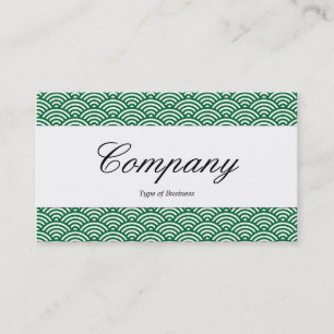 Carte De Visite Centre Band - Script - Motif Écailles de Poisson