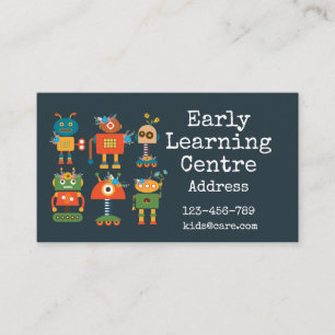 Carte De Visite Centre d'apprentissage précoce robots d'affaires 