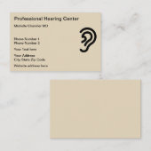 Carte De Visite Centre d'audition Ear Doctor (Devant / Derrière)