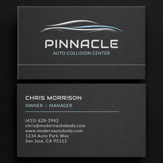 Carte De Visite Centre de collision automobile professionnel