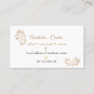 Carte de visite centre de cosmétique, beauté et ma
