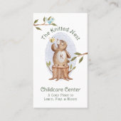 Carte De Visite Centre de garde d'enfants pour enfants de l'ours e (Devant)