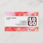 Carte De Visite Centre de groupe (Logo) - Abstrait Vortex de Temps (Dos)