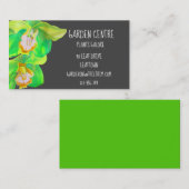 Carte De Visite Centre de jardin fleur d'orchidée simple moderne (Devant / Derrière)