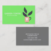 Carte De Visite Centre de jardin moderne pastel plante (Devant / Derrière)