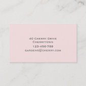 Carte De Visite Centre de jardin moderne pastel plante (Dos)